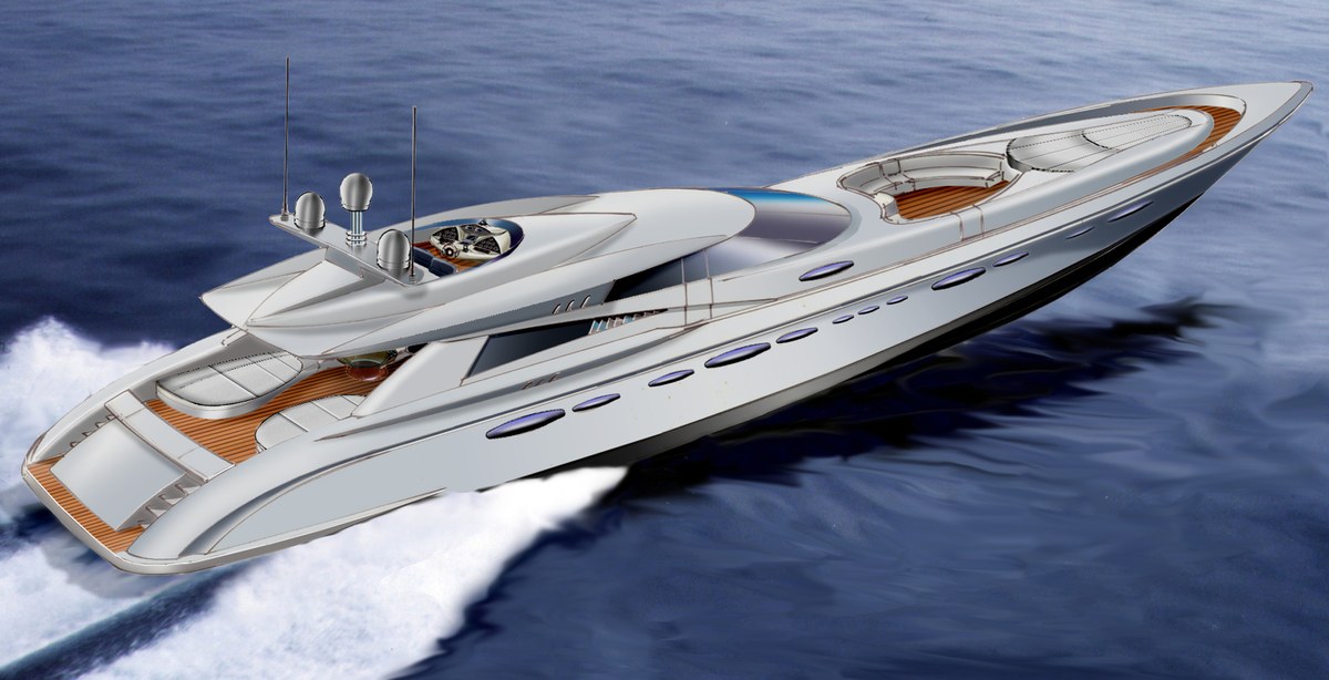 Render del progetto Power 135 in navigazione